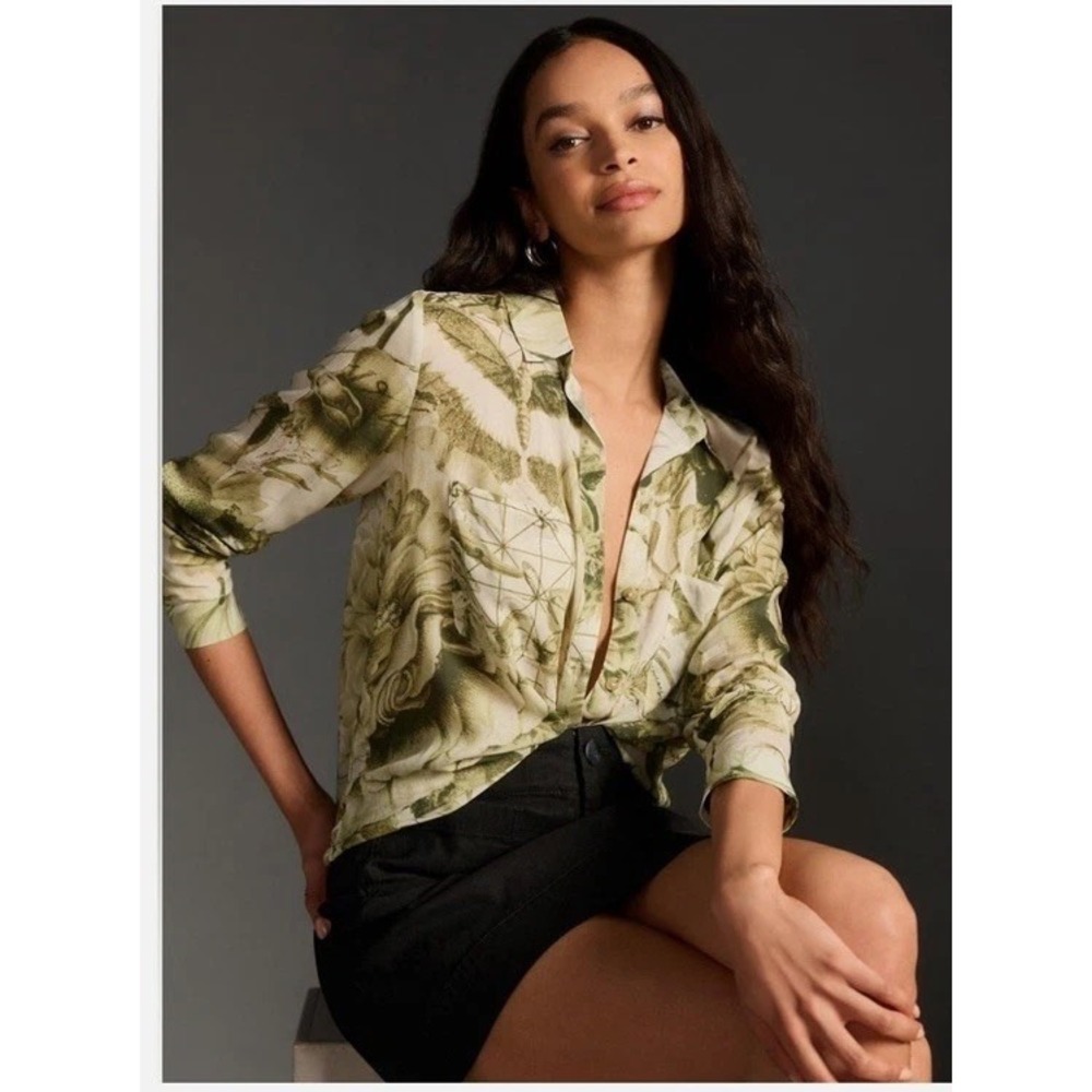 The Romy Relaxed Buttondown Shirt by Pilcro: Manel Villalonga Edition Size S